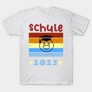 Schule 2023 1. Klasse Smile Schulbeginn T shirt T-Shirt